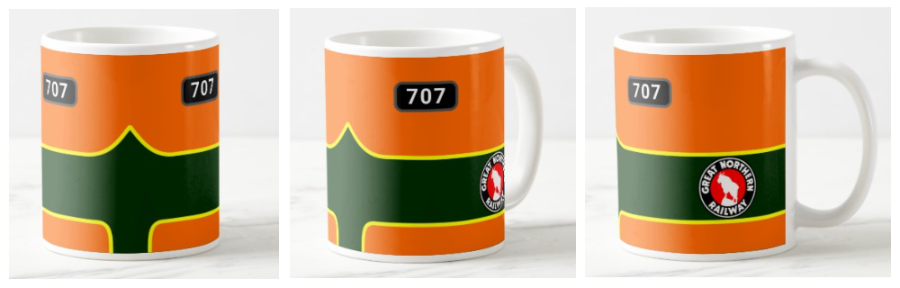 Railroad Theme Coffee Mug