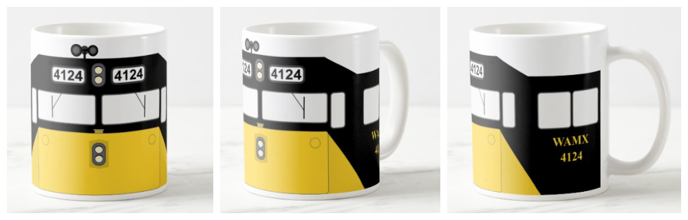Railroad Theme Coffee Mug