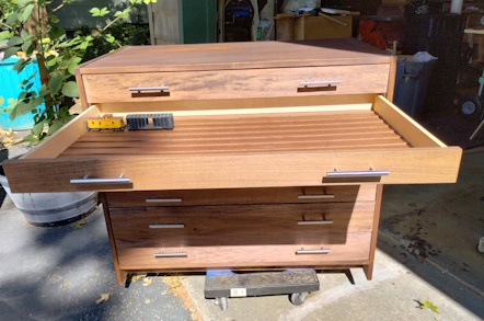 Finished cabinet - open drawer